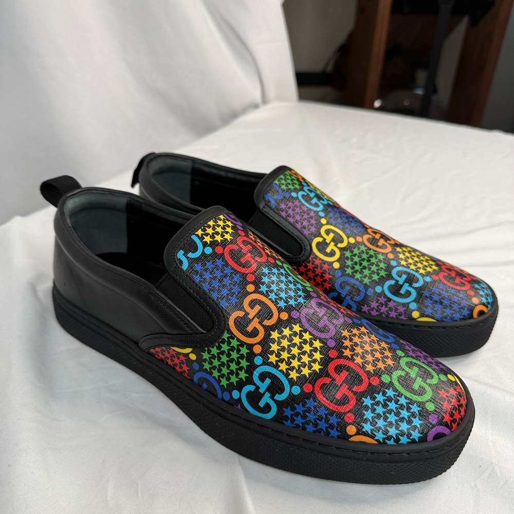Gucci Psychedelic Slip-On Men's Shoes - Picture 3 of 9